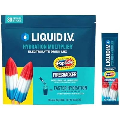 Liquid I.V. Hydration Multiplier Popsicle Firecracker - 30 Sticks