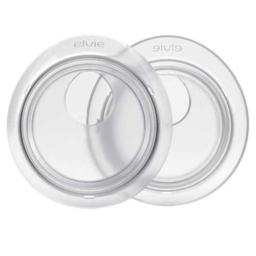 Elvie Catch Milk Collection Shells | Set of Two Discreet Leak-Protection Silicone Cups, Reuse Your Milk| Reusable Breast Shells Collect Up to 1oz | No More Wasted Milk or wasteful Breast Pads