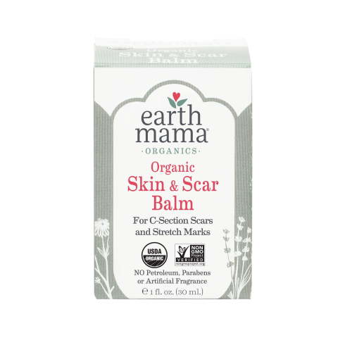 Earth Mama Organic Skin & Scar Balm for C-Section and Stretch Marks, (1 fl oz)