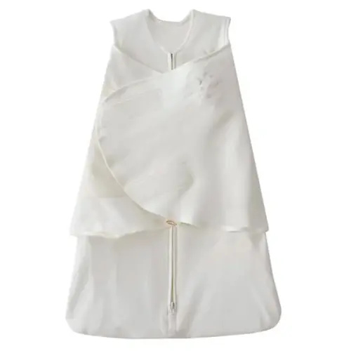 Halo Sleepsack Swaddle 100% Organic Cotton TOG 1.5 - Cream - NB