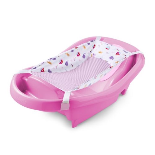 Summer Infant Comfy Clean Deluxe Newborn to Toddler Tub (Pink) - Summer Infant Comfy Clean Deluxe Newborn to Toddler Tub (Pink)