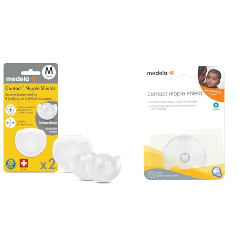 Medela Contact Nipple Shield for Breastfeeding, 20mm Small Nippleshield, 2 Count Bundle with Single 20mm Small Nipple Shield