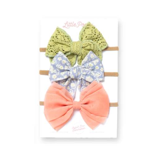The Sydney Headband Bow Set – Little Poppy Co.