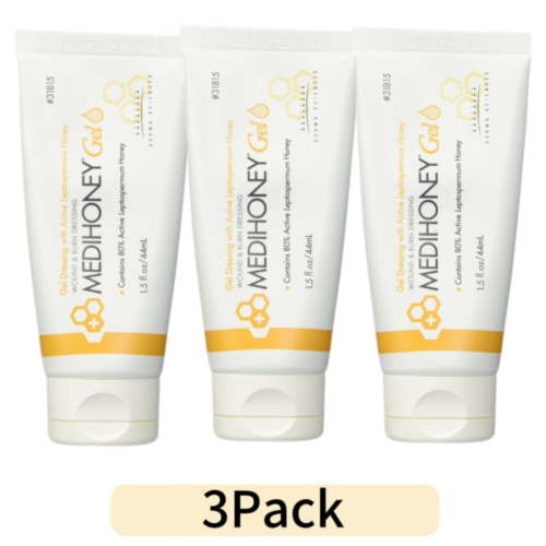 3Pack Medihoney Gel Wound and & Burn Dressing from Derma Sciences, #31815 0.5floz/15ml, Makeup Organizers