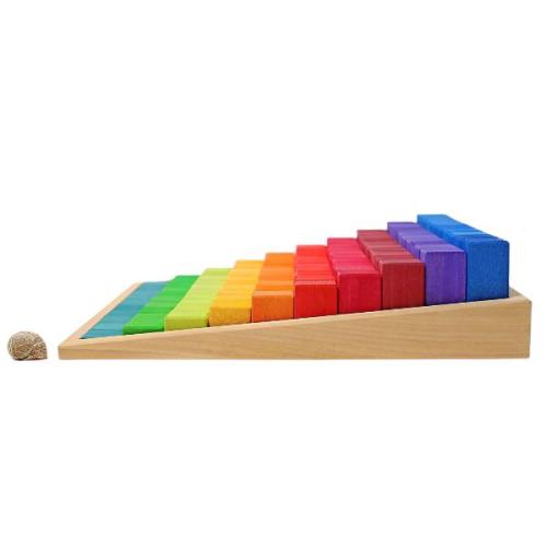 Grimm’s Large Stepped Counting Blocks - Math Play Toy – The Natural Baby Company