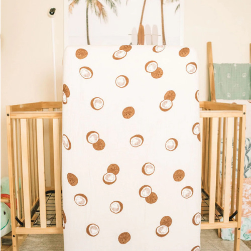 Coconut Crib Sheet – Kahakai Kids Collection