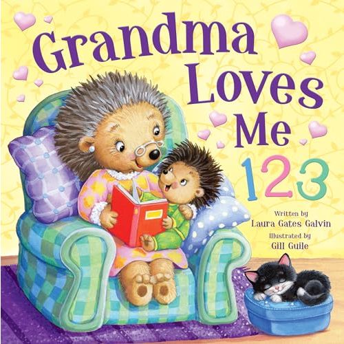 Grandma Loves Me 123 - Children's Picture Board Book for Toddlers | Learn to Count 1 to 10 | Rhyming Storytime Book with Adorable Animals & Bright Illustrations | Bedtime Story Book for Boys & Girls