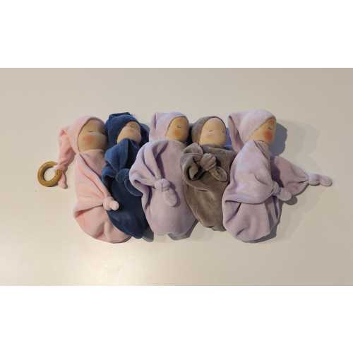 9 Inch Waldorf Baby Sleeping Doll: Organic Cuddly First Doll