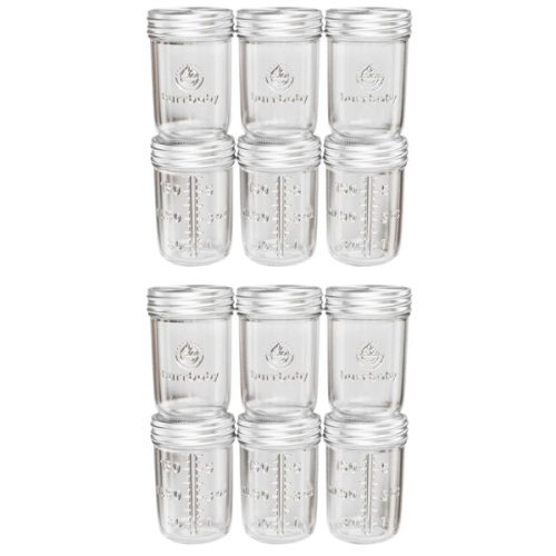 6oz Glass Breast Milk Storage Containers