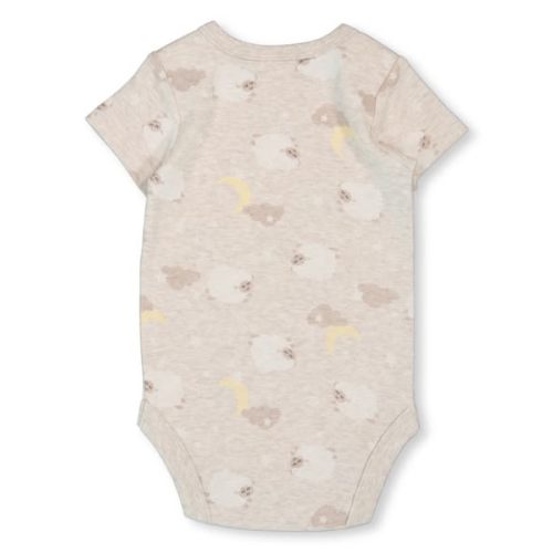 Cream Baby Short Sleeve Cotton Interlock Bodysuit | Best&Less™ Online