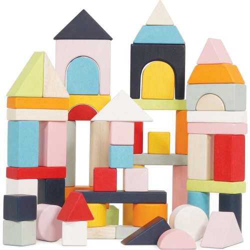 60 Piece Colourful Building Blocks