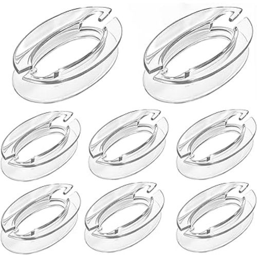 8Pack Window Blind Cord Winder,Blind Cord Holder Safety Baby Proof Blind String Holder Wrap Child Proof Clear Plastic Windows Shade String Clips,No Wall Damage