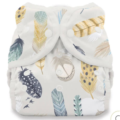 Thirsties Duo Wrap two-sized cloth diaper cover | size 1 in wild plume