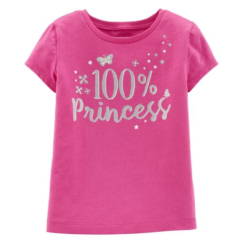 Glitter Butterfly Princess Jersey Tee - 3M - Pink