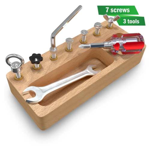 Wooden Screw Driver Board | Montessori-n-Such
