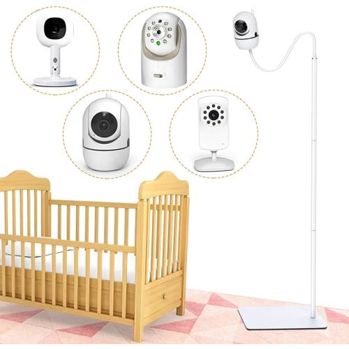 Baby Monitor Floor Stand Mount Compatible with HelloBabyHB6550/HB6560/HB6148/ANMEATE SM24, Baby Ganibs, Bonoch, for Infant Optics Dxr-8 PRO, Nanit Pro Flex Stand, And Camera with 1/4" Threaded Hole