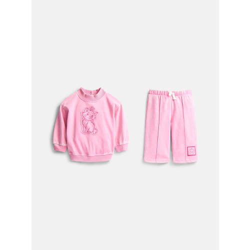 Disney Classics Marie Baby Girls Graphic Sweatshirt and Pants Set, 2 Piece, Sizes 0/3M-24M