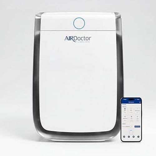 AIRDOCTOR AD3500 Smart App Air Purifier. Cleans Bedrooms, Large Rooms Up to 2,520 ft2. Remove Allergens, Smoke, Dust, Mold, Pet Hair, Odors, Pollen. Hospital-Grade UltraHEPA, Premium Carbon Filtration