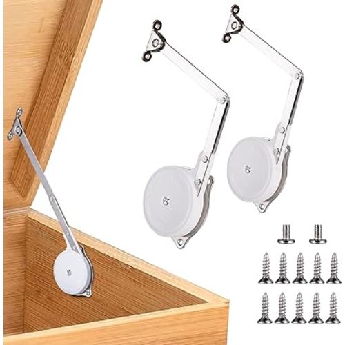 HBL'2 Pack | Toys Box Hinges Soft Close, Lid Support Chest Hinges