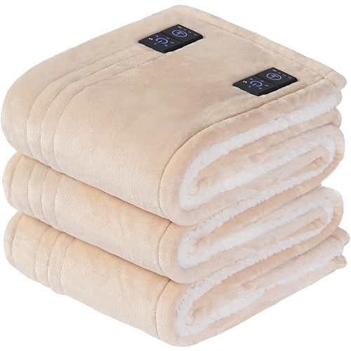 Sealy Electric Blanket 100"x90" King Size, Built-in Button Controller