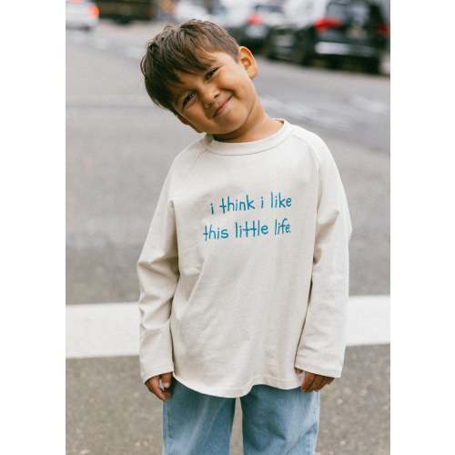 Graphic Long Sleeve- I think I like- Blue