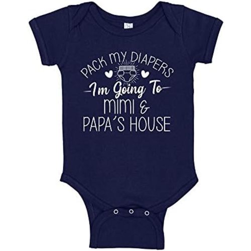 I'm Going to Mimi and Papa's House Baby Bodysuit One Piece Or Toddler Shirt Cute Grandma and Grandpa Gift