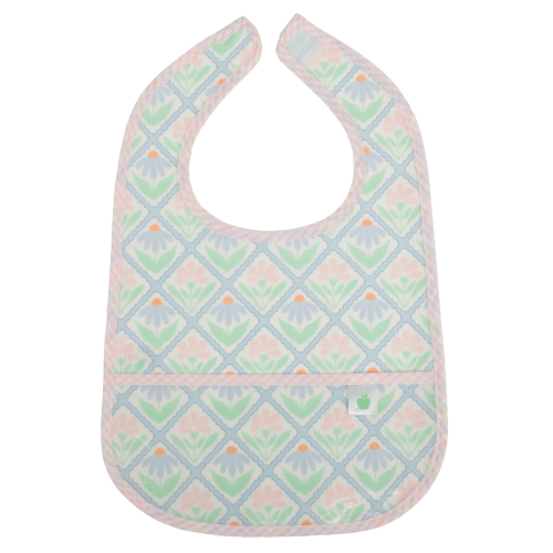 The Wipe It Bib in Pastel Floral