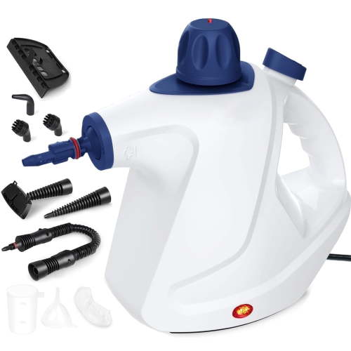 Handheld Steam Cleaner,Steamer for Cleaning,10 in 1 Handheld Steamer for Cleaning, Upholstery Steamer Cleaner,Car Steamer, Steam Cleaner for Surface Cleaning Home,Sofa,Bathroom,Car Seat, Office,White