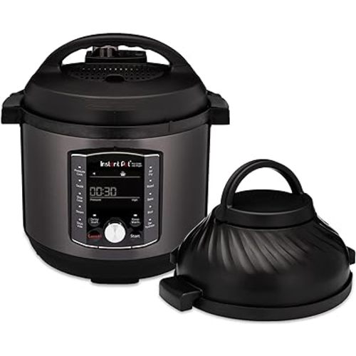 Instant Pot Pro Crisp 11-in-1 Air Fryer and Electric Pressure Cooker Combo with Multicooker Lids that Air Fries, Steams, Slow Cooks, Sautés, Dehydrates, & More, Free App With Over 800 Recipes, 8 Quart
