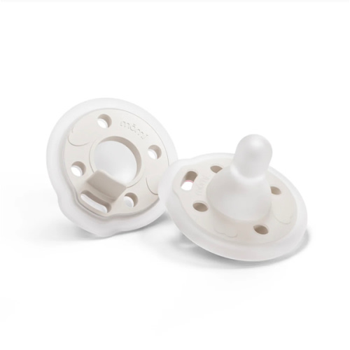 babypace breast-like pacifier 0-12 mo single - pearl | mōmi