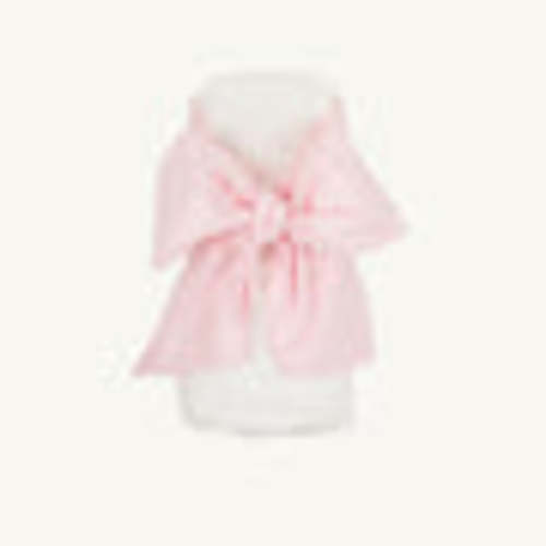 Bow Swaddle ® - Pink Savannah Seersucker