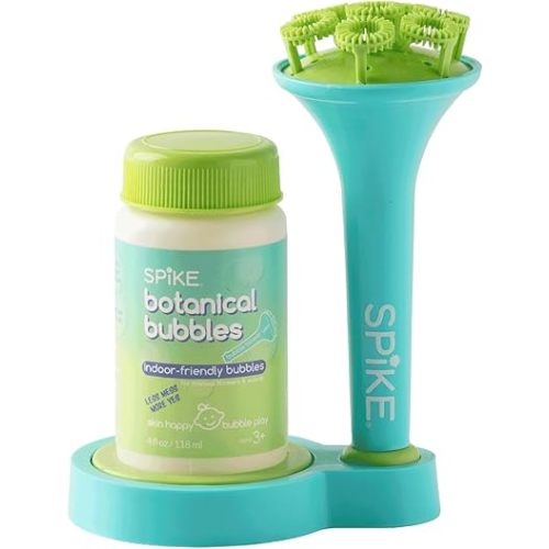 Innobaby Spike Bubble Blower w/Mess Free Botanical Bubbles & Tray - Aqua
