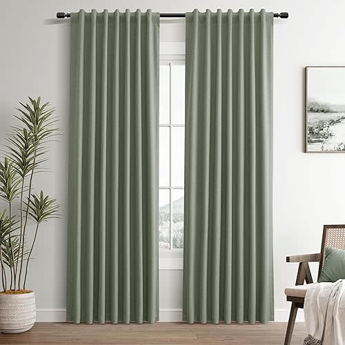 Nursery Blackout Curtains Sage Green 52x63