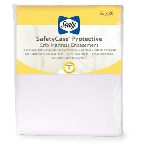 Sealy Safety Case Allergen and Bed Bug Protection Toddler and Crib Mattress Encasement