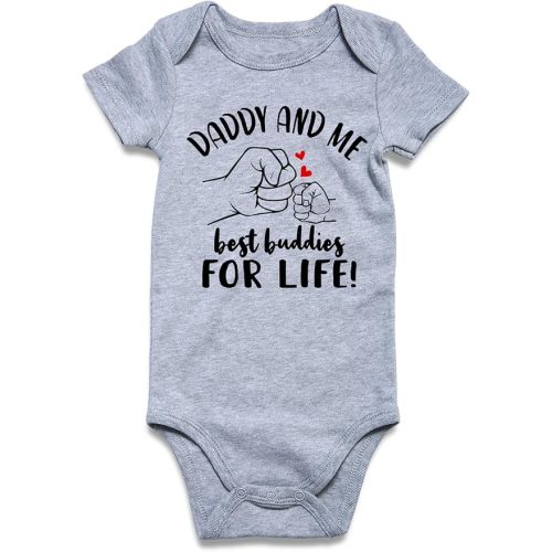RAISEVERN Baby Boys Girls Clothes Infant Romper Newborn Bodysuits Funny Outfit 0-12 Months