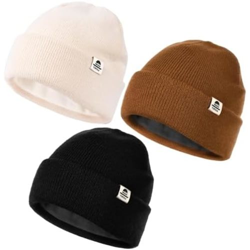 FURTALK Baby Beanie Fleece Lined Toddler Winter Hat Boys Girls Knit Warm Beanies Kids Ski Hats for 0-8 Years