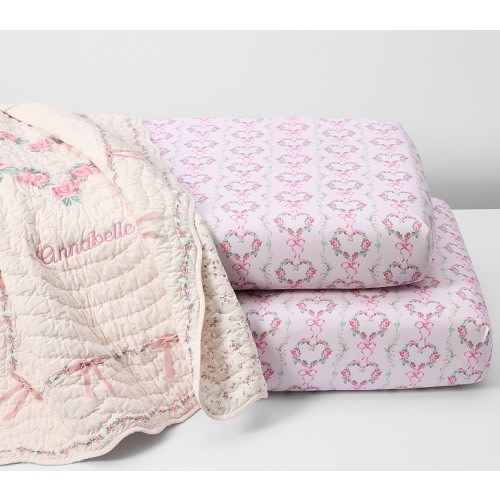 LoveShackFancy Floral Heart Baby Bedding Set