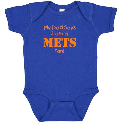 My Dad Says I am a Mets Fan Cute Baby Bodysuit