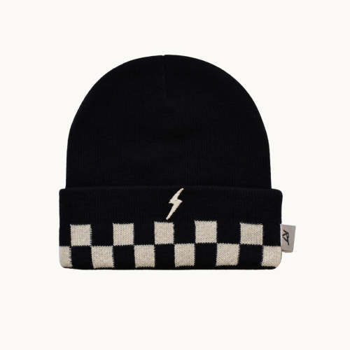 TINY THUNDER - BLACK - TODDLER BEANIE – Rad Tod