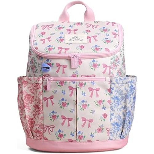 Itzy Ritzy Preschool & Big Kid Backpack (Ribbons & Roses)