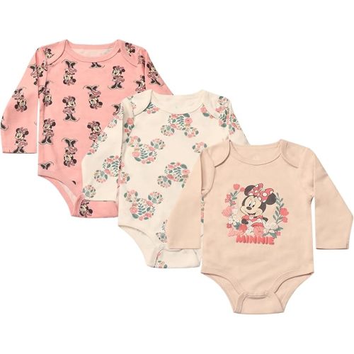 3-6 Months Disney Clothes Baby Girls Bodysuit 3-Pack – Minnie Mouse & Marie from The Aristocats Bodysuits