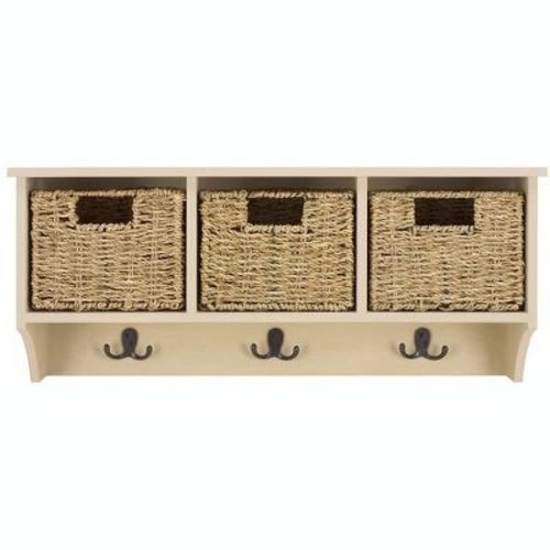 Finley Hanging 3 Basket Wall Rack - HAC5700 - Sand - Safavieh
