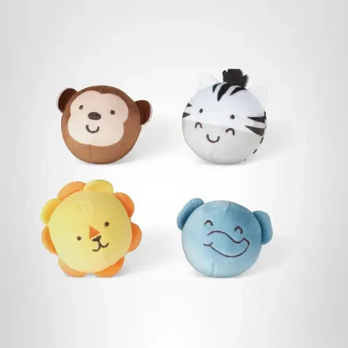 Melissa & Doug Rollables Safari Friends Infant and Toddler Toy (4 Pieces)