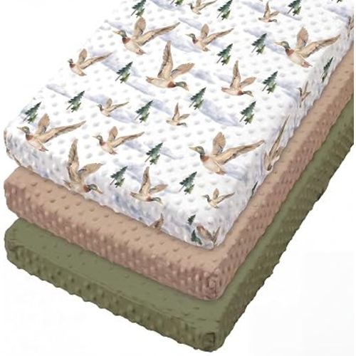 Smoothnovelty 3 Pcs Duck Baby Changing Pad Covers, Changing Table Cover