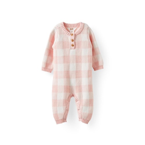 Organic Knit Long Sleeve All In One, 0-3M