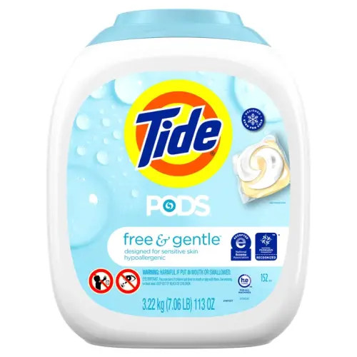 Tide Pods Laundry Detergent Pods, Free & Gentle, 152-count | Costco