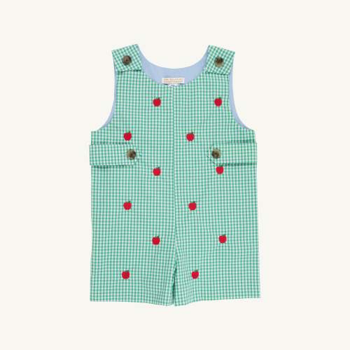 Critter Jack Keene Jon Jon - Green Gingham & Apples