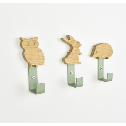 Woodland Animal Wall Hooks - Forest Animals - Woodland Nursery Decor
