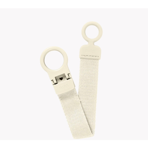 Pacifier Clip Loop - Ivory – Bibsworld store US