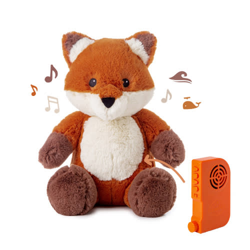 Cloud B Frankie the Fox Plush Soother with Soothing Sounds for Bedroom Sleep